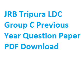 JRBT LDC GROUP C PREVIOUS PAPER
