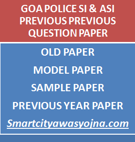 goa police si previous paper
