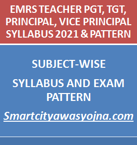 EMRS PGT TGT Principal Vice Principal Syllabus