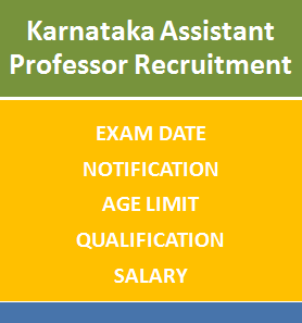 karnataka assistant professor recruitment