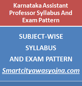 Karnataka Assistant Professor Syllabus