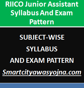 RIICO Junior Assistant Syllabus
