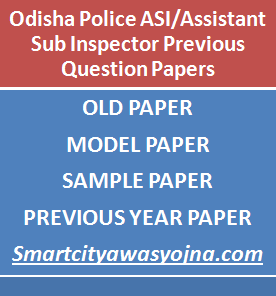 odisha police asi previous paper
