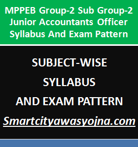 mp group 2 sub group 2 junior accounts officer syllabus