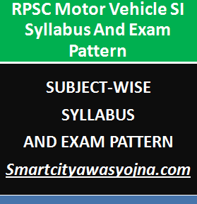 rpsc motor vehicle si syllabus