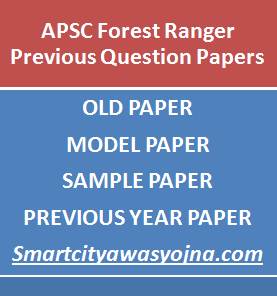 apsc forest ranger previous paper